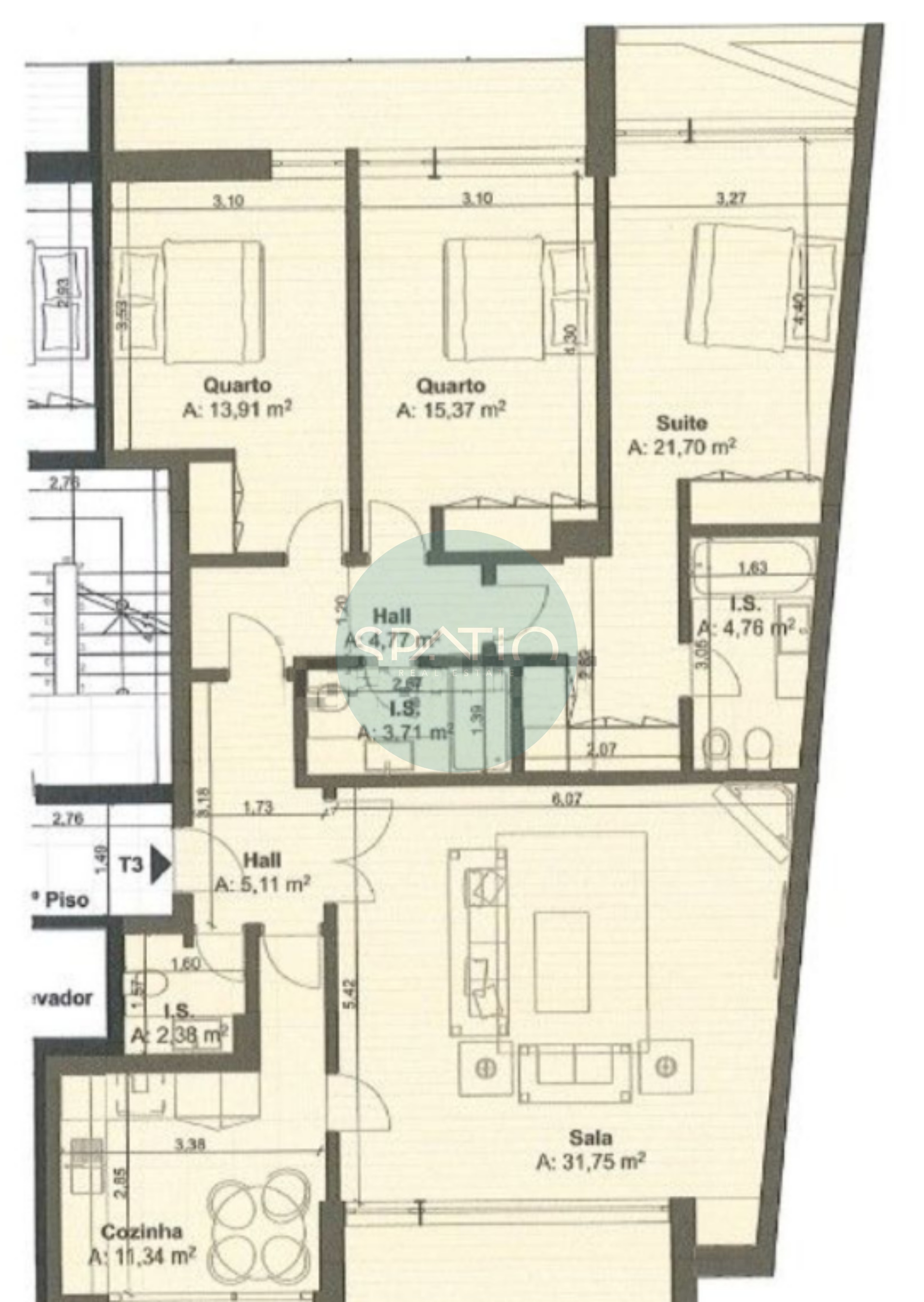 Apartamento T3 Novo * Arca D´Água