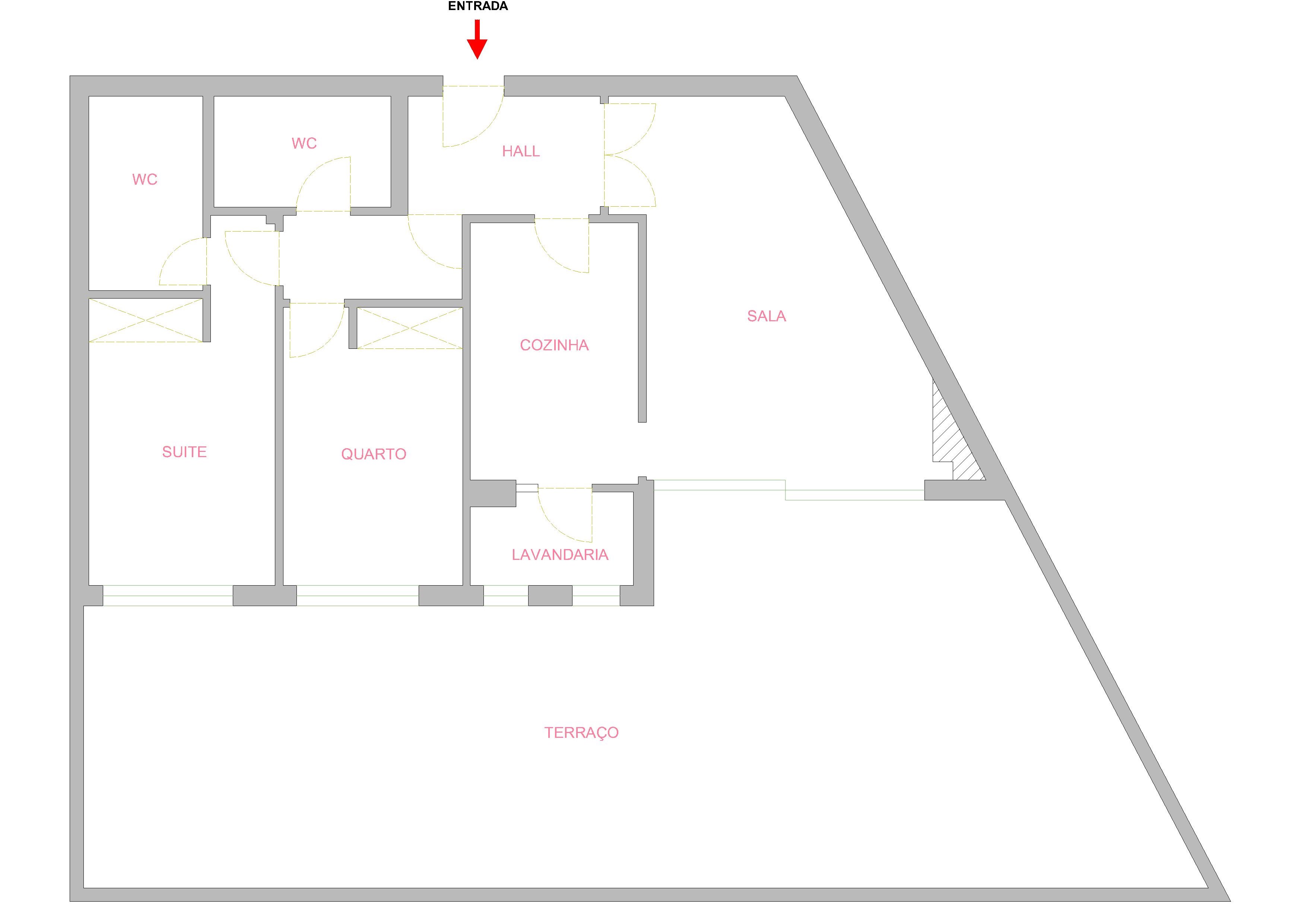 Apartamento T2 com Terraço * Maia