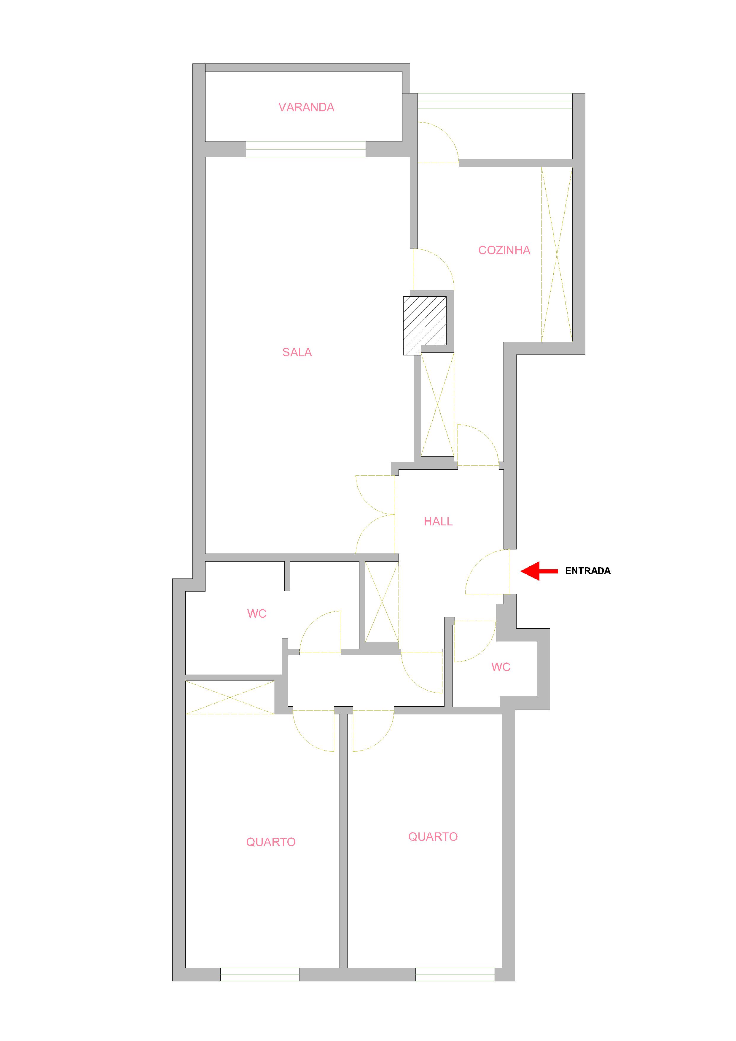 Apartamento T2 com garagem * Caulinos